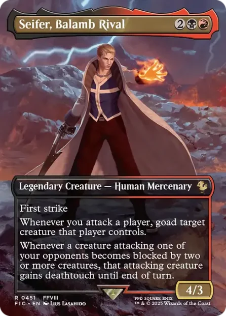 Seifer, Balamb Rival, Final Fantasy Commander — Magic: The Gathering card