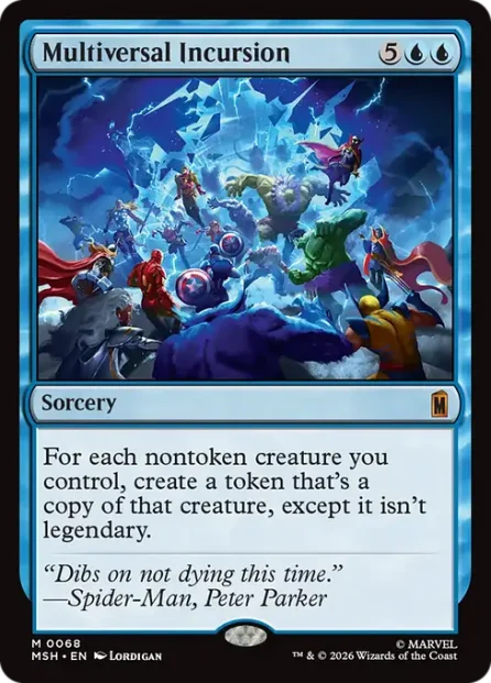 Multiversal Incursion, Marvel Super Heroes — Magic: The Gathering card