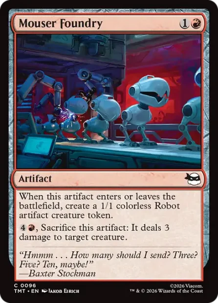 Mouser Foundry, Teenage Mutant Ninja Turtles — Magic: The Gathering card