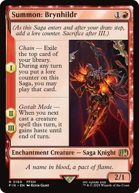 Summon: Brynhildr, Final Fantasy — Magic: The Gathering card
