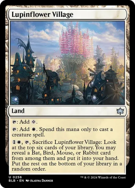 Lupinflower Village, Bloomburrow — Magic: The Gathering card