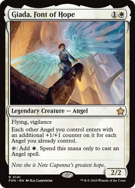 Giada, Font of Hope, Foundations — Magic: The Gathering card