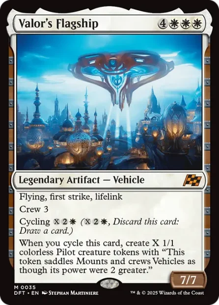 Valor's Flagship, Aetherdrift — Magic: The Gathering card