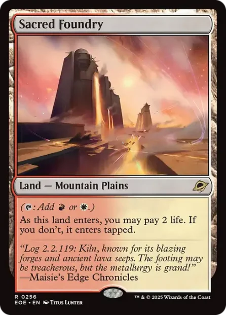 Sacred Foundry, Edge of Eternities — Magic: The Gathering card