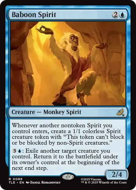 Baboon Spirit, Avatar: The Last Airbender Eternal — Magic: The Gathering card