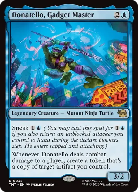 Donatello, Gadget Master, Teenage Mutant Ninja Turtles — Magic: The Gathering card