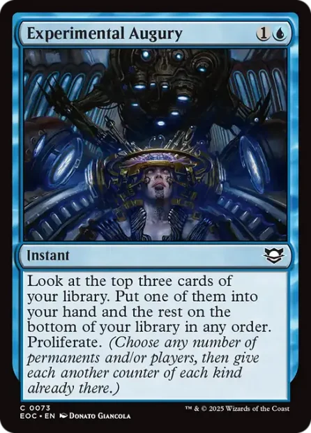 Experimental Augury, Edge of Eternities Commander — Magic: The Gathering card