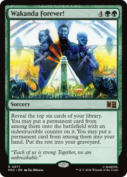 Wakanda Forever!, Marvel Super Heroes Commander — Magic: The Gathering card