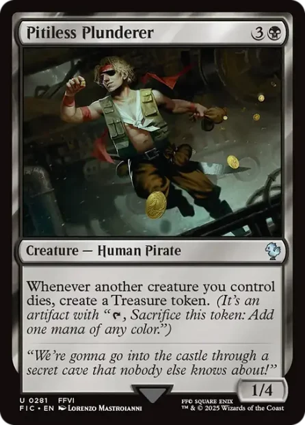 Pitiless Plunderer, Final Fantasy Commander — Magic: The Gathering card