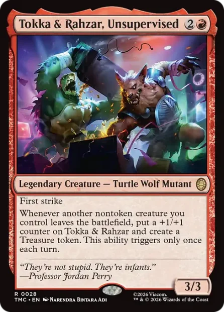 Tokka & Rahzar, Unsupervised, Teenage Mutant Ninja Turtles Eternal — Magic: The Gathering card