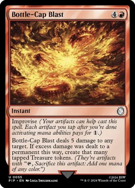 Bottle-Cap Blast, Fallout — Magic: The Gathering card