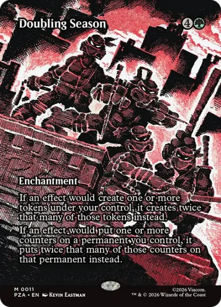 Doubling Season, Teenage Mutant Ninja Turtles Source Material — Magic: The Gathering card