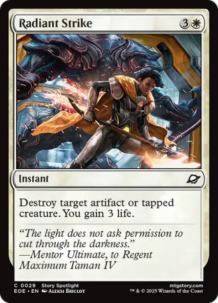 Radiant Strike, Edge of Eternities — Magic: The Gathering card