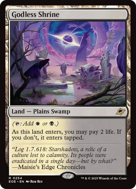 Godless Shrine, Edge of Eternities — Magic: The Gathering card