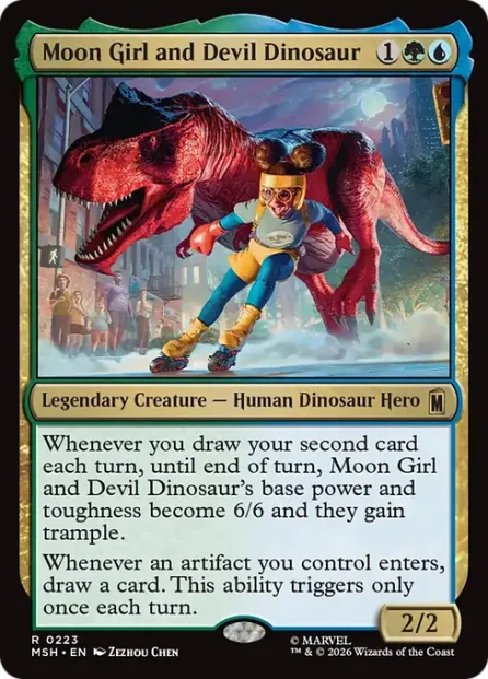 Moon Girl and Devil Dinosaur, Marvel Super Heroes — Magic: The Gathering card