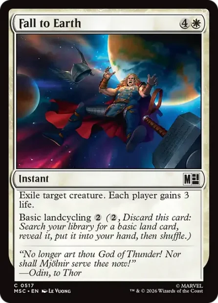 Fall to Earth, Marvel Super Heroes Commander — Magic: The Gathering card