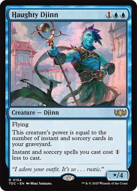 Haughty Djinn, Tarkir: Dragonstorm Commander — Magic: The Gathering card