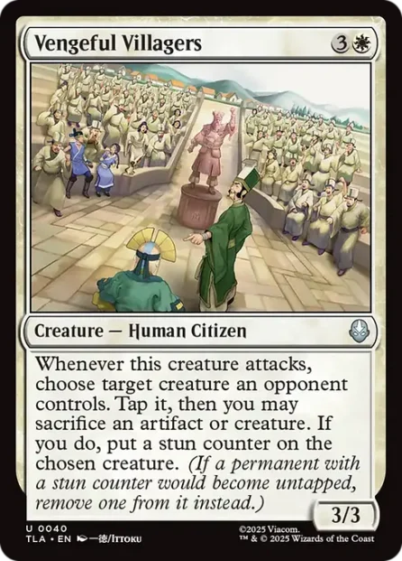 Vengeful Villagers, Avatar: The Last Airbender — Magic: The Gathering card