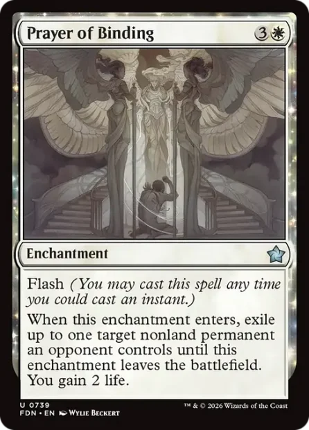 Prayer of Binding, Foundations — Magic: The Gathering card