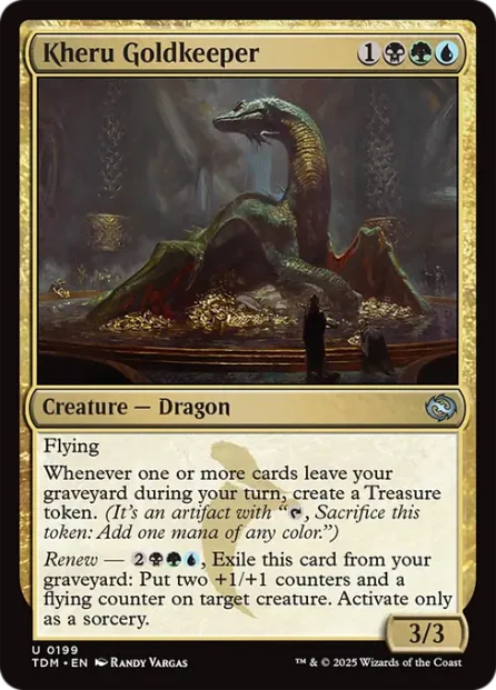 Kheru Goldkeeper, Tarkir: Dragonstorm — Magic: The Gathering card