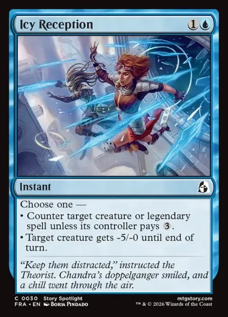 Icy Reception, Reality Fracture, foil — Magic: The Gathering card