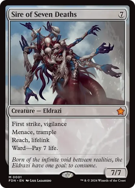 Sire of Seven Deaths, Foundations — Magic: The Gathering card