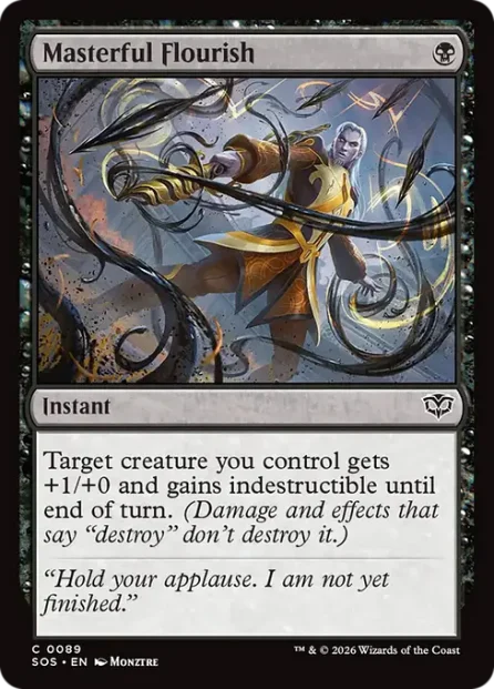 Masterful Flourish, Secrets of Strixhaven — Magic: The Gathering card