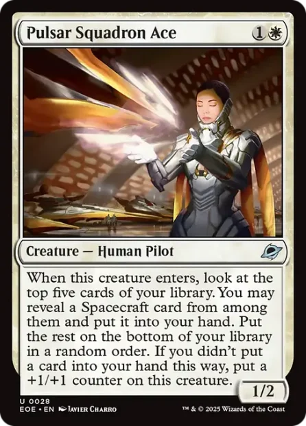 Pulsar Squadron Ace, Edge of Eternities — Magic: The Gathering card