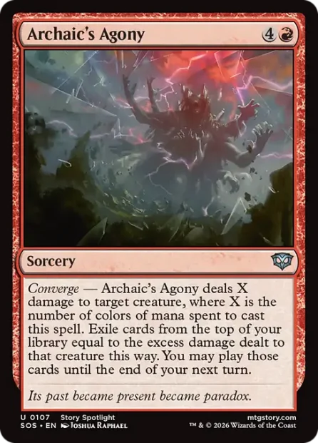 Archaic's Agony, Secrets of Strixhaven — Magic: The Gathering card