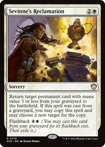 Sevinne's Reclamation, Secrets of Strixhaven Commander — Magic: The Gathering card