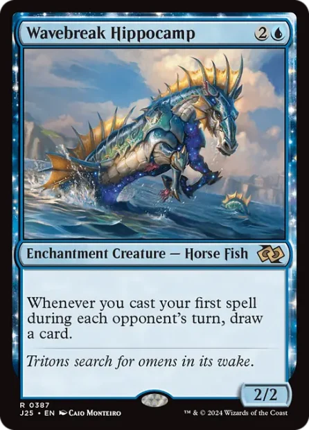 Wavebreak Hippocamp, Foundations Jumpstart — Magic: The Gathering card