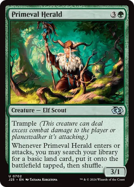 Primeval Herald, Foundations Jumpstart — Magic: The Gathering card