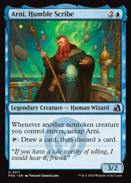 Arni, Humble Scribe, Reality Fracture — Magic: The Gathering card