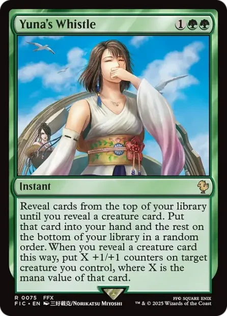 Yuna's Whistle, Final Fantasy Commander — Magic: The Gathering card