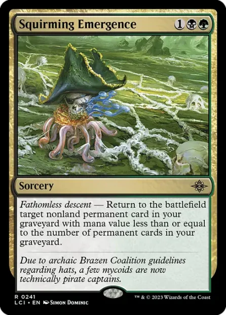 Squirming Emergence, The Lost Caverns of Ixalan — Magic: The Gathering card