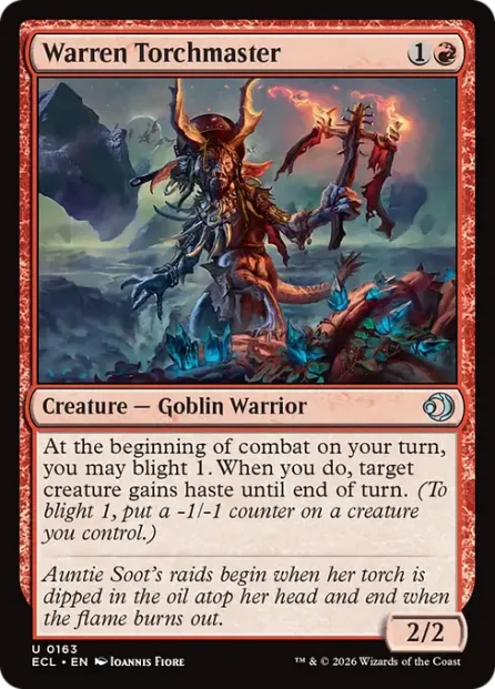 Warren Torchmaster, Lorwyn Eclipsed — Magic: The Gathering card