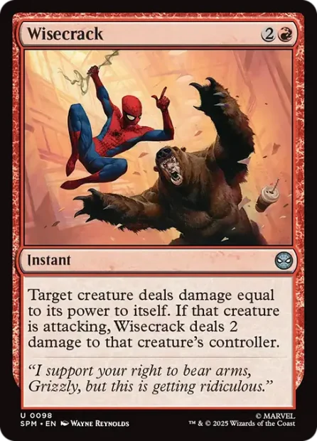 Wisecrack, Marvel's Spider-Man — Magic: The Gathering card