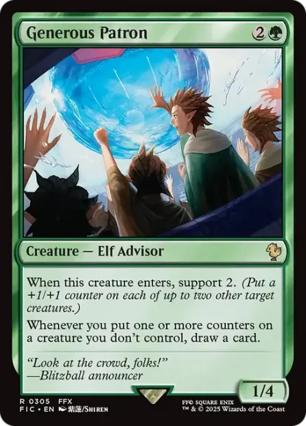 Generous Patron, Final Fantasy Commander — Magic: The Gathering card