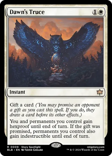 Dawn's Truce, Bloomburrow — Magic: The Gathering card