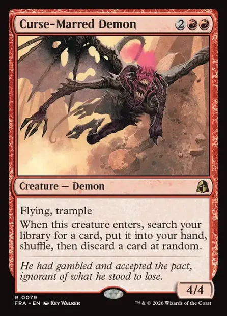 Curse-Marred Demon, Reality Fracture — Magic: The Gathering card