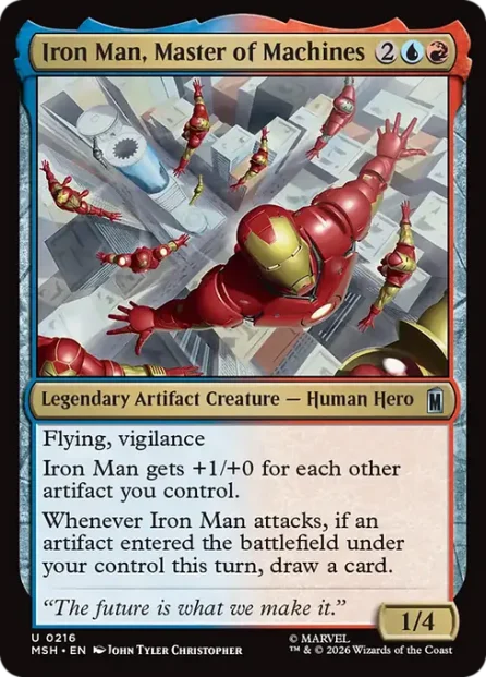 Iron Man, Master of Machines, Marvel Super Heroes — Magic: The Gathering card