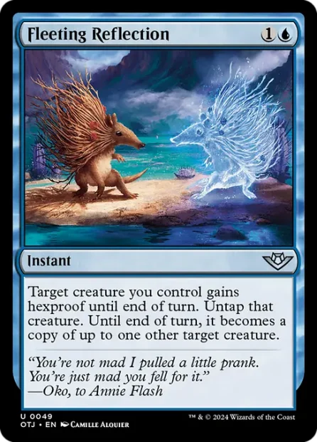 Fleeting Reflection, Outlaws of Thunder Junction — Magic: The Gathering card