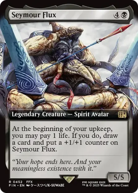 Seymour Flux, Final Fantasy, foil — Magic: The Gathering card