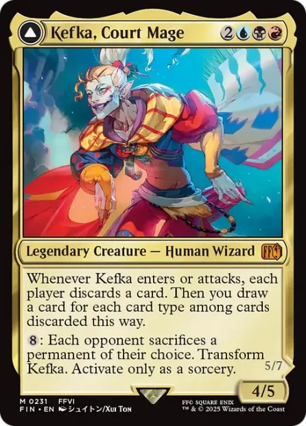 Kefka, Court Mage // Kefka, Ruler of Ruin, Final Fantasy — Magic: The Gathering card