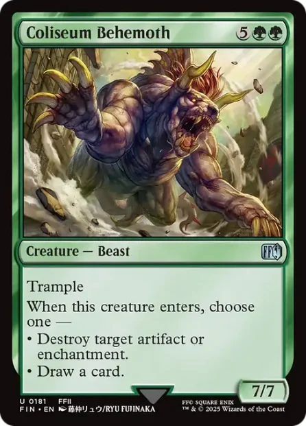 Coliseum Behemoth, Final Fantasy — Magic: The Gathering card
