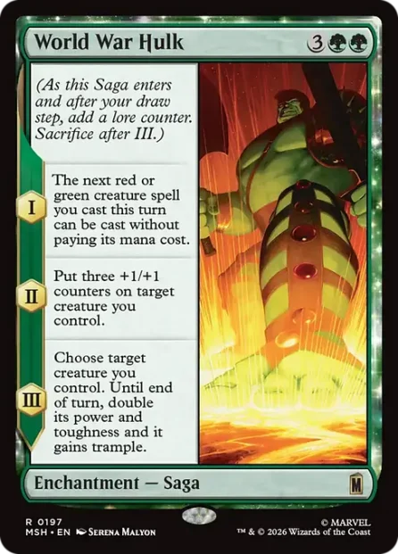 World War Hulk, Marvel Super Heroes — Magic: The Gathering card