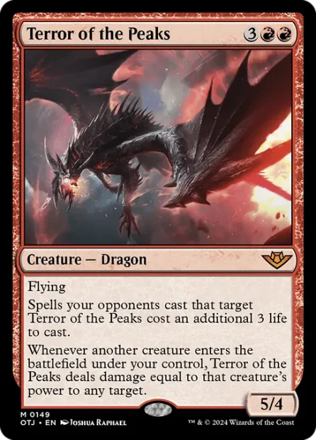 Terror of the Peaks, Outlaws of Thunder Junction — Magic: The Gathering card