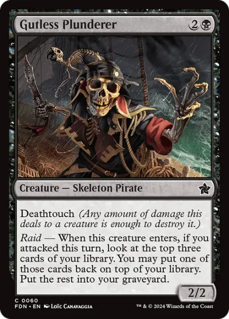 Gutless Plunderer, Foundations — Magic: The Gathering card