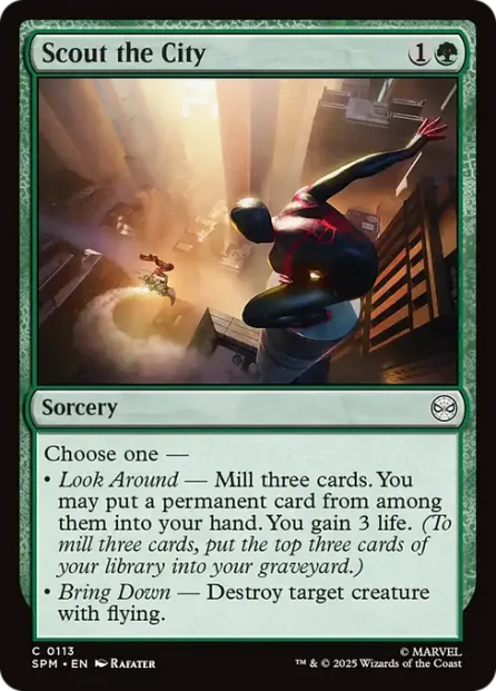 Scout the City, Marvel's Spider-Man — Magic: The Gathering card