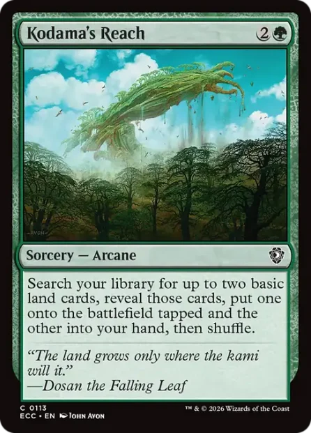 Kodama's Reach, Lorwyn Eclipsed Commander — Magic: The Gathering card